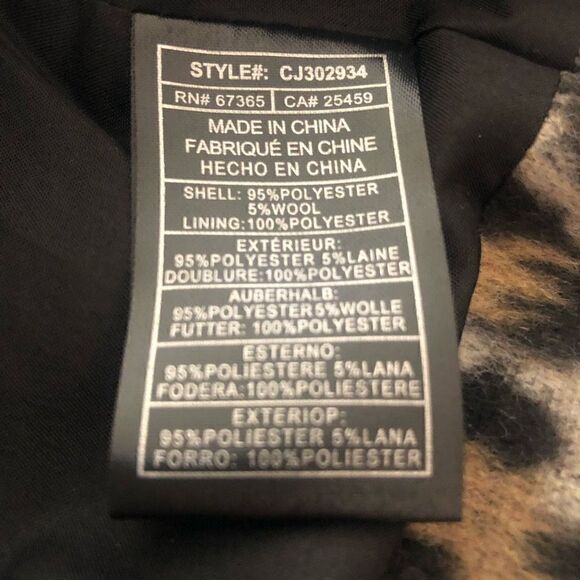 NEW Cupcakes and Cashmere Cheetah Print Moto Jacket Size XS Mob Wife NWT - Picture 9 of 16